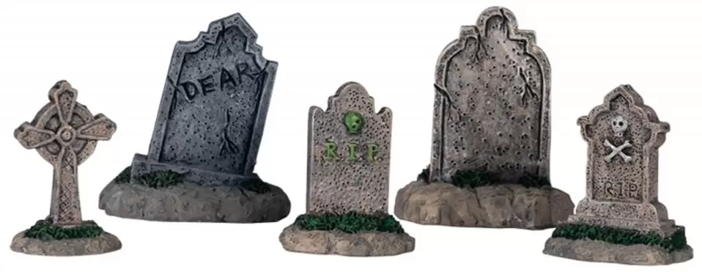 Lemax tombstones s/5 Spooky Town 2004