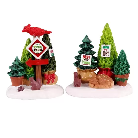 Lemax tree farm display s/2 Vail Village 2021