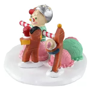 Lemax triple scoop snowman Sugar 'N' Spice 2021 - image 3