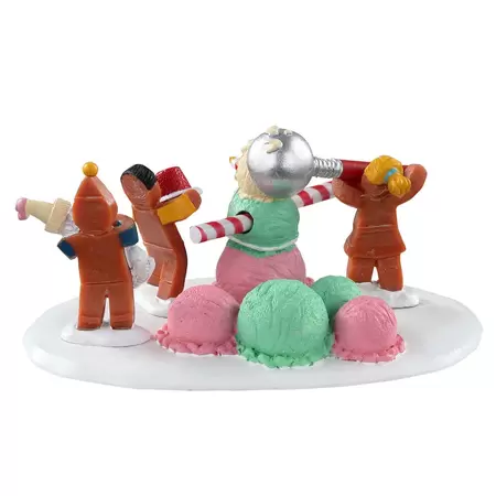 Lemax triple scoop snowman Sugar 'N' Spice 2021 - image 4