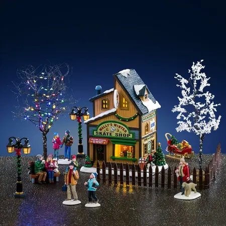 Lemax wally's winter skate shop set Vail Village 2026 - image 1