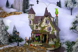 Lemax wicked garden coven Spooky Town 2024 - image 2