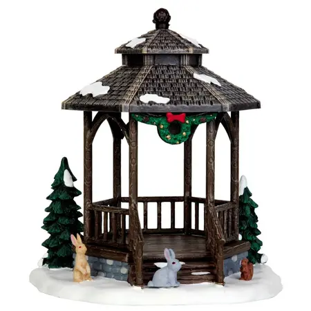 Lemax winter gazebo Vail Village 2014 - image 1