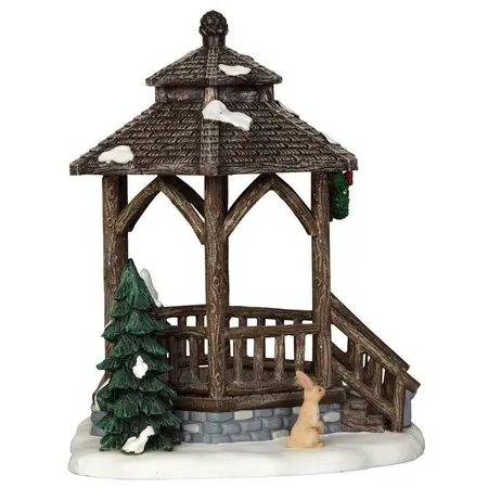 Lemax winter gazebo Vail Village 2014 - image 4