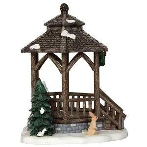 Lemax winter gazebo Vail Village 2014 - image 4