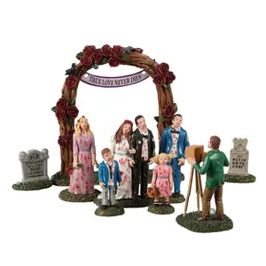Lemax zombie wedding party, set of 9 Spooky Town 2022 - image 1