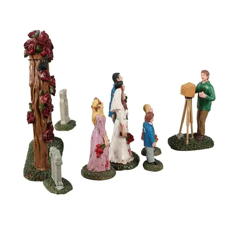 Lemax zombie wedding party, set of 9 Spooky Town 2022 - image 2