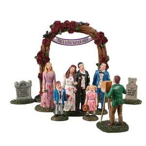 Lemax zombie wedding party, set of 9 Spooky Town 2022 - image 5