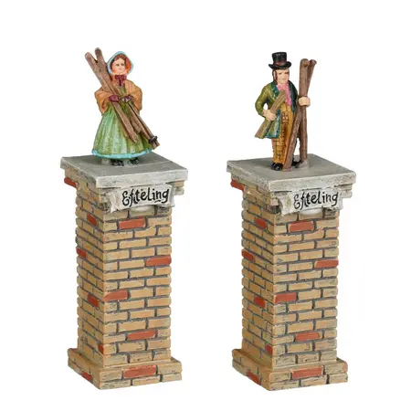 Luville Efteling Reizigers 2 stuks 2x2x7.5 cm
