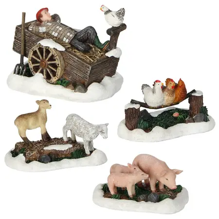Luville General Farm scenery 4 pieces - image 1