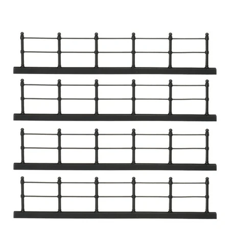 Luville General Fence black 4 pieces