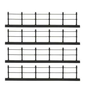 Luville General Fence black 4 pieces