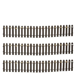 Luville General Fence brown lighted 3 pieces