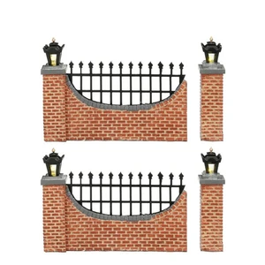 Luville General Fence brown lighted 4 pieces