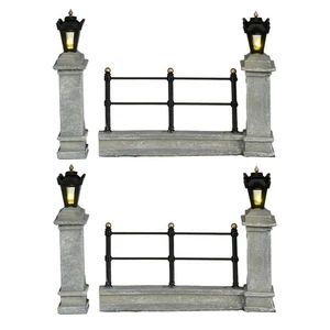 Luville General Fence grey lighted 4 pieces