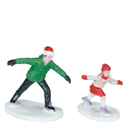 Luville Molendam Ice skating man and girl 2 pieces