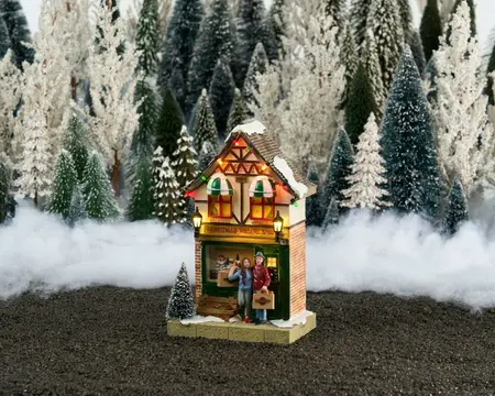 Luville Schneewald Christmas village shop battery operated - image 2