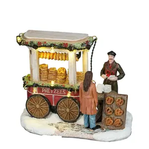 Luville Schneewald Pretzel market shop battery operated - image 1