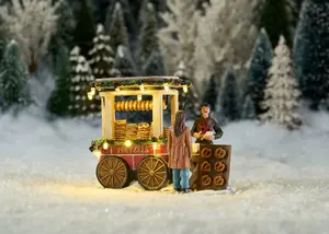 Luville Schneewald Pretzel market shop battery operated - image 2