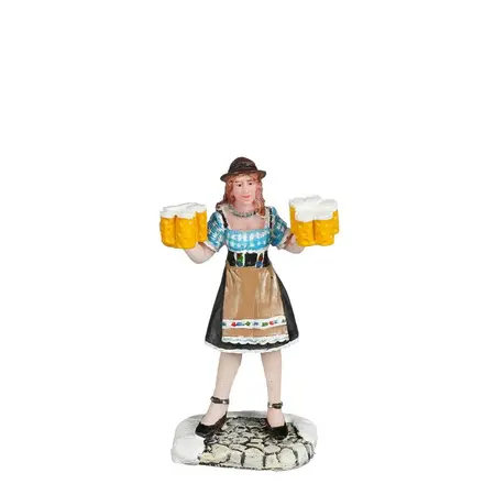 Luville Schneewald Woman brings beer