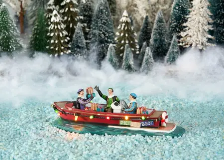 Luville Sinterklaas, Pieten on sloop battery operated - image 2