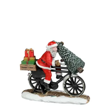 Luville Sledgeholm Santa on bicycle