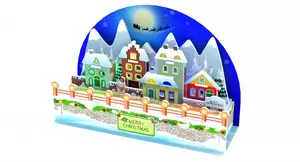 My Village 3D Puzzle Christmas Card Christmas Village LED 15x6x10 cm - image 2