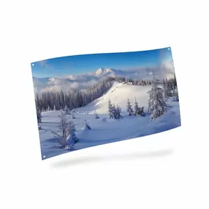 My Village Background Cloth Winter Forest XL 300x150 cm - image 2