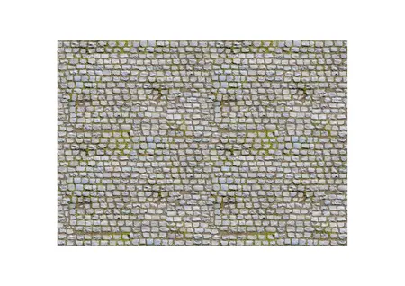 My Village Sheet Cobblestone Pattern Gray