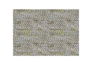 My Village Sheet Cobblestone Pattern Gray
