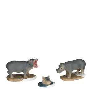 Luville General Hippopotamus family 3 stuks - image 2