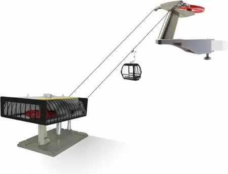 Jägerndorfer Cable Car D-line Black/Yellow 1:32